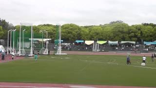 2015.5.4　大阪IH地区予選　1日目　やり投げ　2投目　佐々木