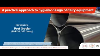 Webinar DSA - A practical approach to hygienic design of dairy equipment