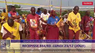 CELEBRATION DES QUADRUPLES FETES JUMELEES.  RECEPISSE  884/83 EDITION MONT SINAI 2024