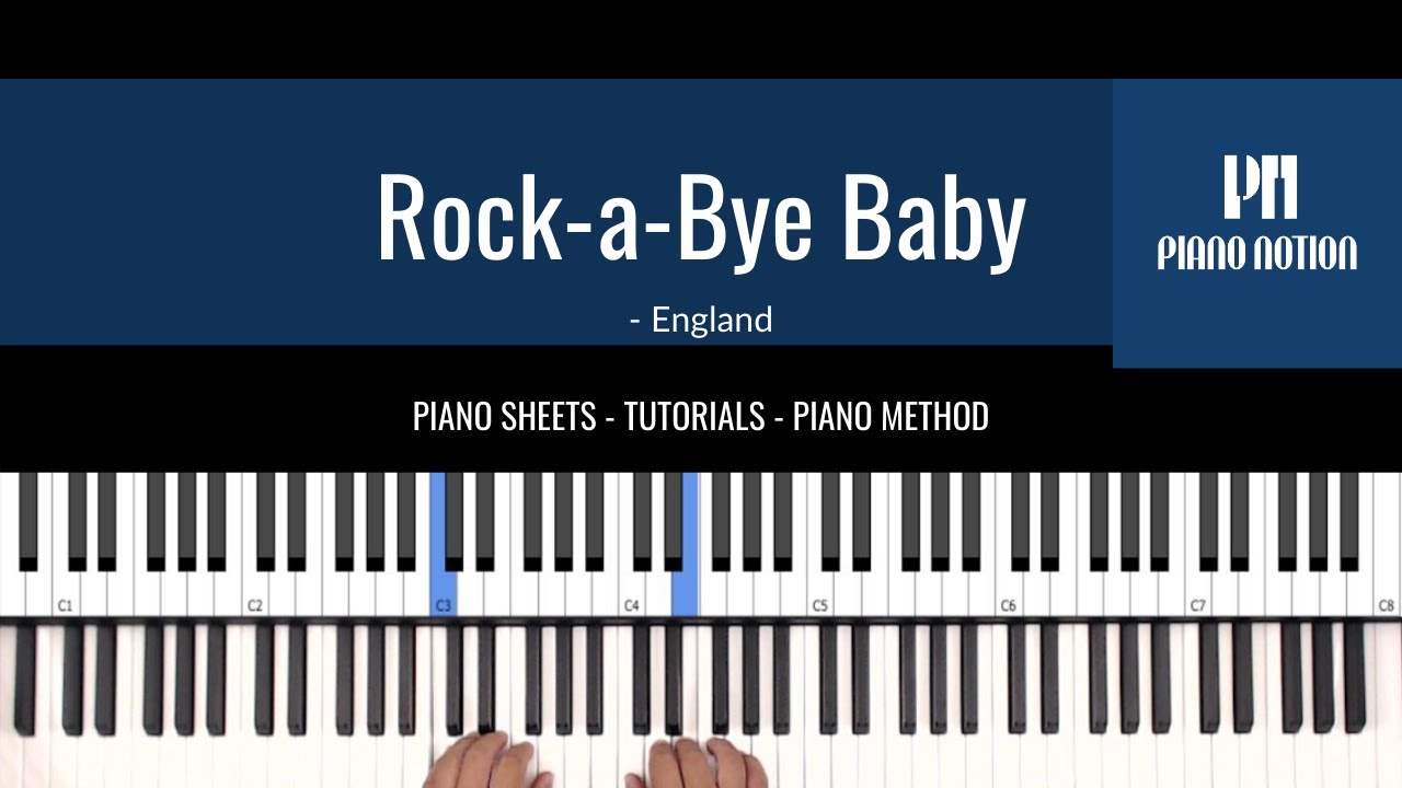 Rock A Bye Baby - Nursery Rhymes (Easy Sheet Music - Piano Solo ...