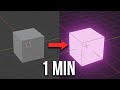 Blender 3D Beginner Tutorial How to make Glowing Objects In 1 Minute