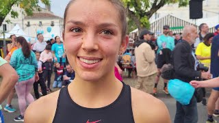 Elsie Baillarguet 1re du semi marathon du cognac