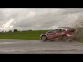 riding shotgun in a rallycross car