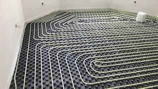 How to Install DIY Radiant Floor Heating Underfloor system installation by Henco Floor By Your self