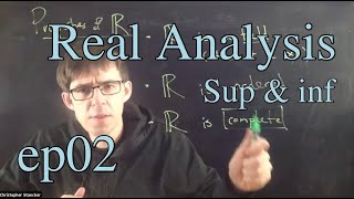 Real Analysis Ep 2: Bounds, sup and inf