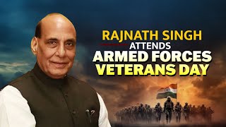 LIVE: RM Rajnath Singh \u0026 Chief of Defence General Anil Chauhan attends 9th Armed Forces Veterans'Day