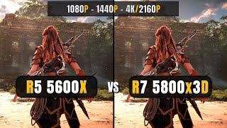 AMD Ryzen 5 5600x vs Ryzen 7 5800x3D - 1080p, 1440p, 4K - Golden Upgrade - 4070 Ti Super