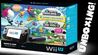 Wii U Unboxing with New Super Mario Bros. U + New Super Luigi U
