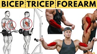 10 Full Arms Workout At Gym | Full Arm Workout For Beginners | Hof #arm #bicepexercise#tricepworkout