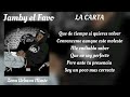 jamby el favo la carta