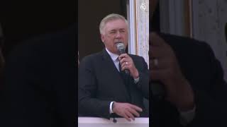 🎶🎤 Ancelotti sings Hala Madrid at title celebrations! #36Ligas #RealMadrid