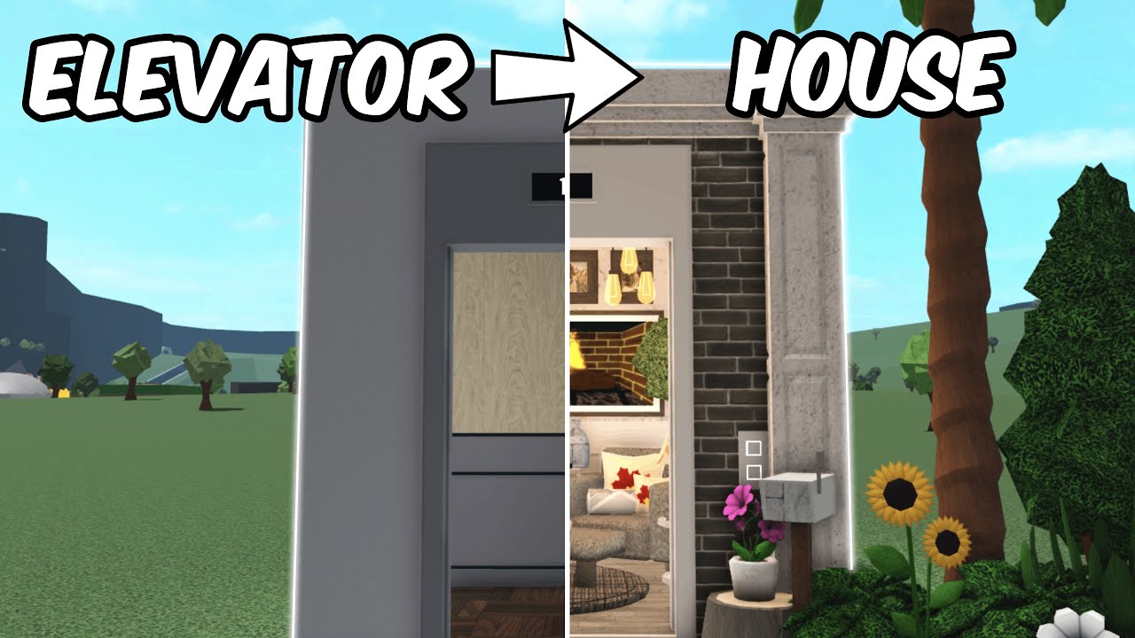 TURNING AN ELEVATOR INTO A HOUSE IN BLOXBURG - YouTube