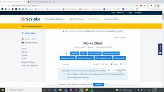 Creating Citations Using Scribbr