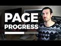 What's a page progress bar and why would you want to use one