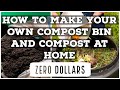 How To Make Compost bin and Compost at Home - Cheap  #composting