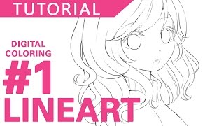 #1 - Lineart 【Digital Coloring Tutorial】