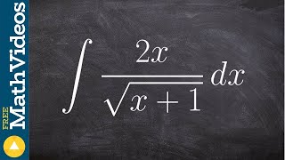 How to use usub to find the integral with a square root in the denominator