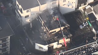 住宅火災で男性1人死亡   他に4人搬送、大阪