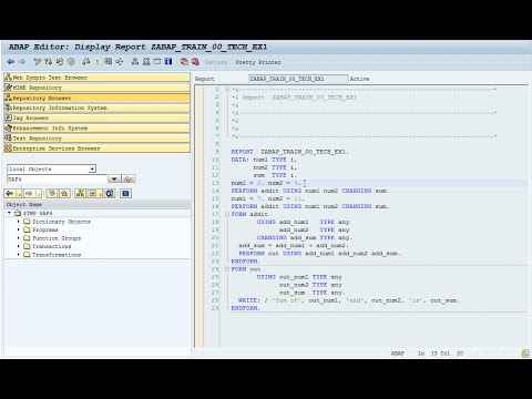 ABAP Beginners Guide - Part 1 - TYPES and SUBROUTINES ABAP Beginners Guide - Part 1 - TYPES and SUBROUTINES