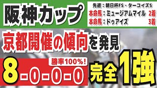 【阪神カップ2024】実は1強「8-0-0-0」勝率100％の鉄板データ発見！今年は重賞「48/50週的中」の競馬推進室オススメの軸1頭はコレ！