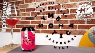 Hard Seltzer. Raspberry × Mint - Symbiotica by AFBrew × BSG