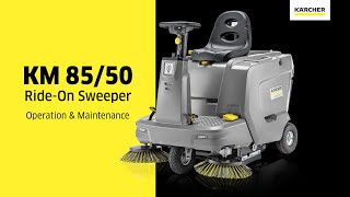 KM 85/50 Ride-On Sweeper Operations Maintenance