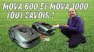 Robots tondeuses Mova 600 et 1000 : LIDAR 3D, IA embarquée er jusqu'à 1000m2... ça promet !