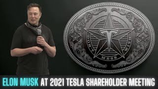 Elon Musk | Tesla 2021 Shareholder Meeting | SUPERCUT & FULL PRESENTATION