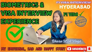 USA F1 Visa Approved at Hyderabad | Biometrics and F1 Visa Interview Experience|Must watch #usa#OFC