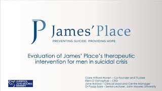 Webinar | Evaluation of James' Place's therapeutic intervention for men in suicidal crisis