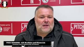 POST MATCH INTERVIEW with Paul Rawden - AFC Rushden and Diamonds (H) 07/12/2024