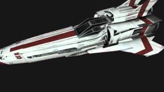 battlestar galactica 3d viper with after effects only