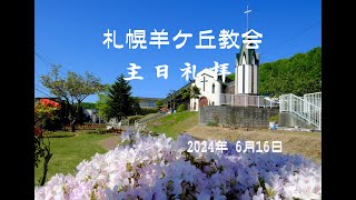 札幌羊ヶ丘教会_主日礼拝 2024年 6月 16日