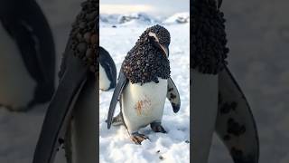 A penguin injured by millions of barnacles was successfully rescued #shorts #shortfeed