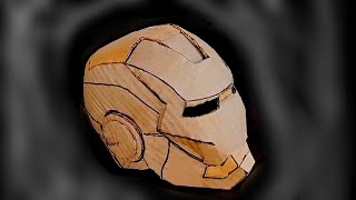 Ironman helmet from cardboard stop-motion video