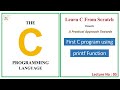 printf Function | Input/output funtction