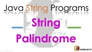 91 Java String Palindrome Program |