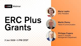 Second webinar on the new ERC Plus Grants