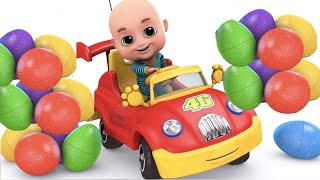Surprise Eggs - Car Toy Videos for Kids - Surprise Egg Videos from Jugnu Kids