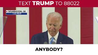 Joe Biden's handlers are afraid of him going off script!