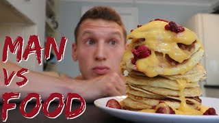 MAN vs FOOD | Big Cheat Meal | Full Day of Eating