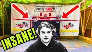 See Connor Bedard's INSANE Backyard Hockey Set-Up!🤯