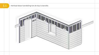 Cedral Click sidings installeren in horizontale plaatsing