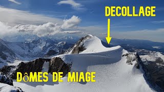 Décollage des Dômes de Miage / Parapente / Paralpinisme / Haute-Savoie