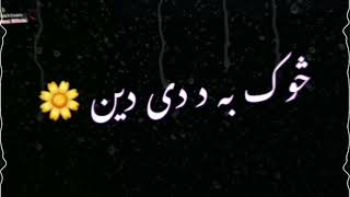 پـښتانه یـوو پـښتو نه پـرېږدو || WhatsApp status ||Black Screen statusپښتو||Pakhtoon Telent Official