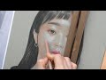 초보자를 위한 색연필인물화 tutorial 얼굴과 머리카락 세부묘사