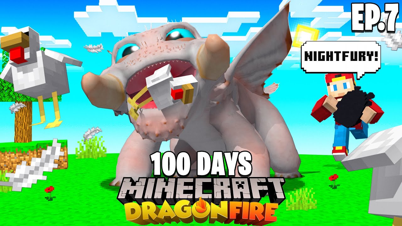 100 Days In Minecraft Dragon Fire Episode 7 Youtube