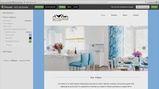 Site Designer for Houzz Professionals