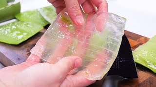 【飯テロ系ASMR】豪快にアロエベラを食す！ ALOE VERA Eating Sounds【咀嚼音】