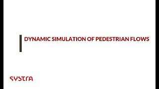 Dynamic simulation of pedestrian flows